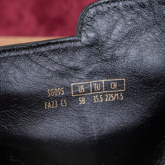 Stuart Weitzman Women Sadie Black Leather Zip Dress Office Ankle Boots sz 5B - Picture 7 of 9